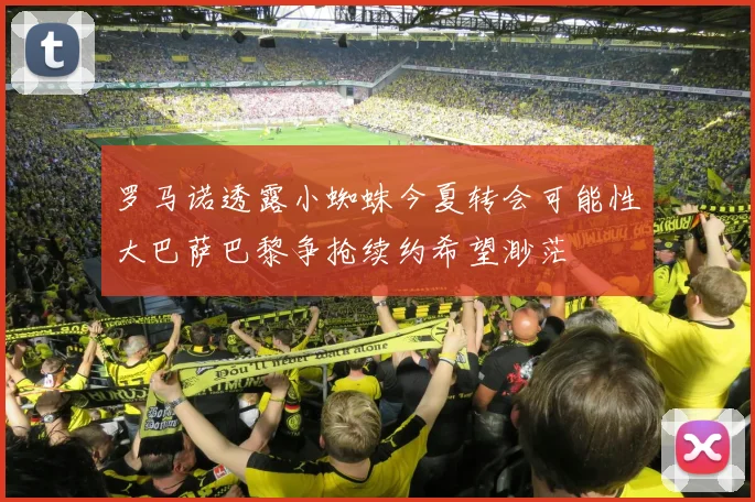 罗马诺透露小蜘蛛今夏转会可能性大巴萨巴黎争抢续约希望渺茫