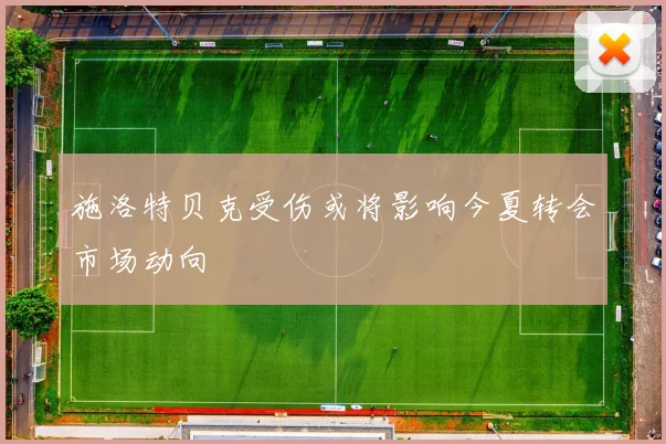 施洛特贝克受伤或将影响今夏转会市场动向